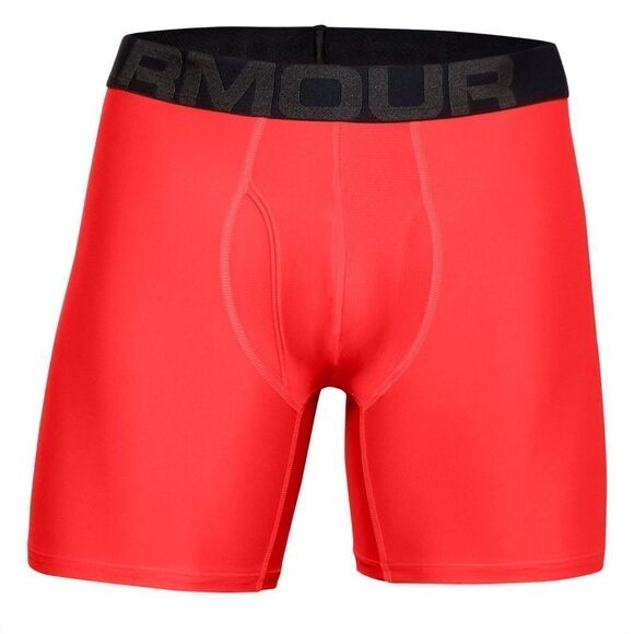 Under Armour 6 inch Tech Boxers Mens Size XL in‎ Red/black NWT in packaging - Picture 1 of 4